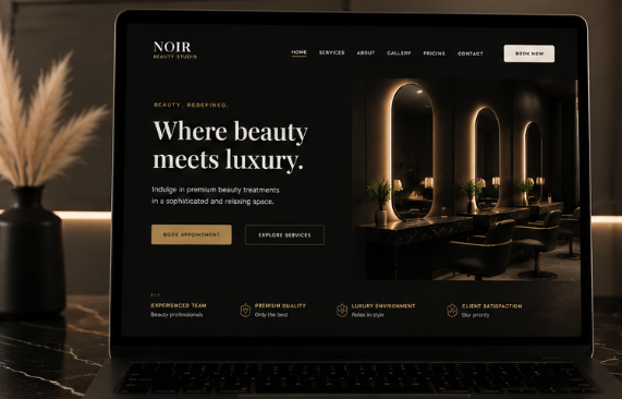Highland Barbers website