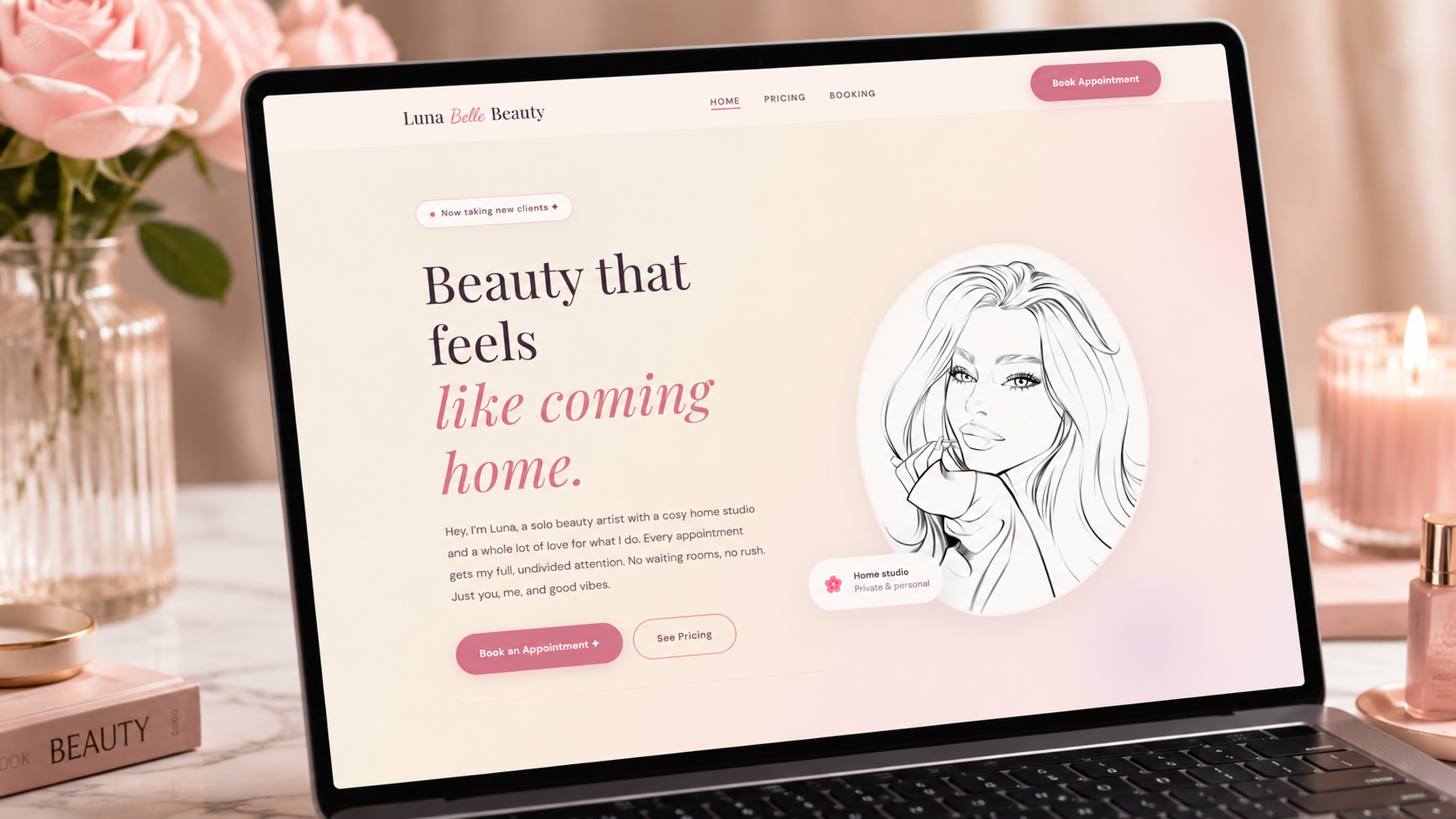 Beauty studio site